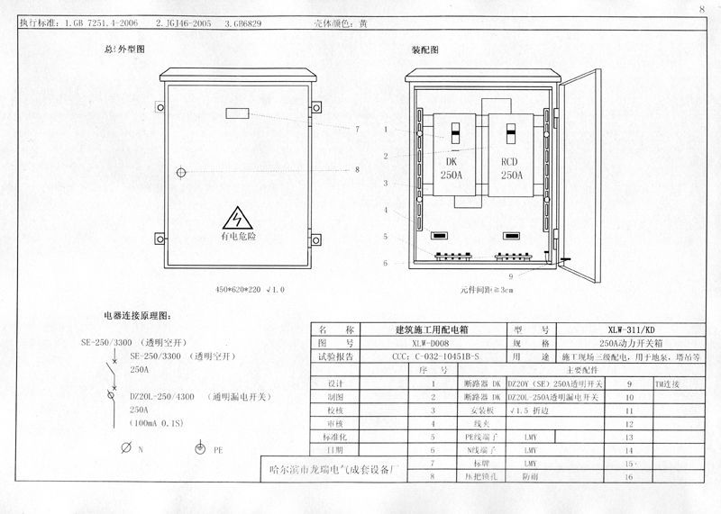 收集|施工現場臨時用電配電箱(機柜)標準化配置圖集！